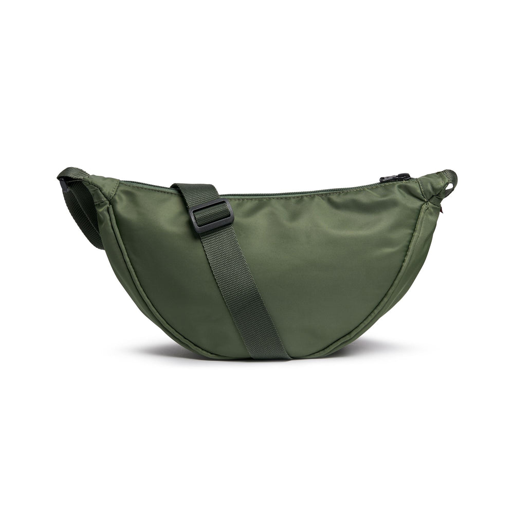 Sac à bandoulière classique en nylon vert pour femme 02