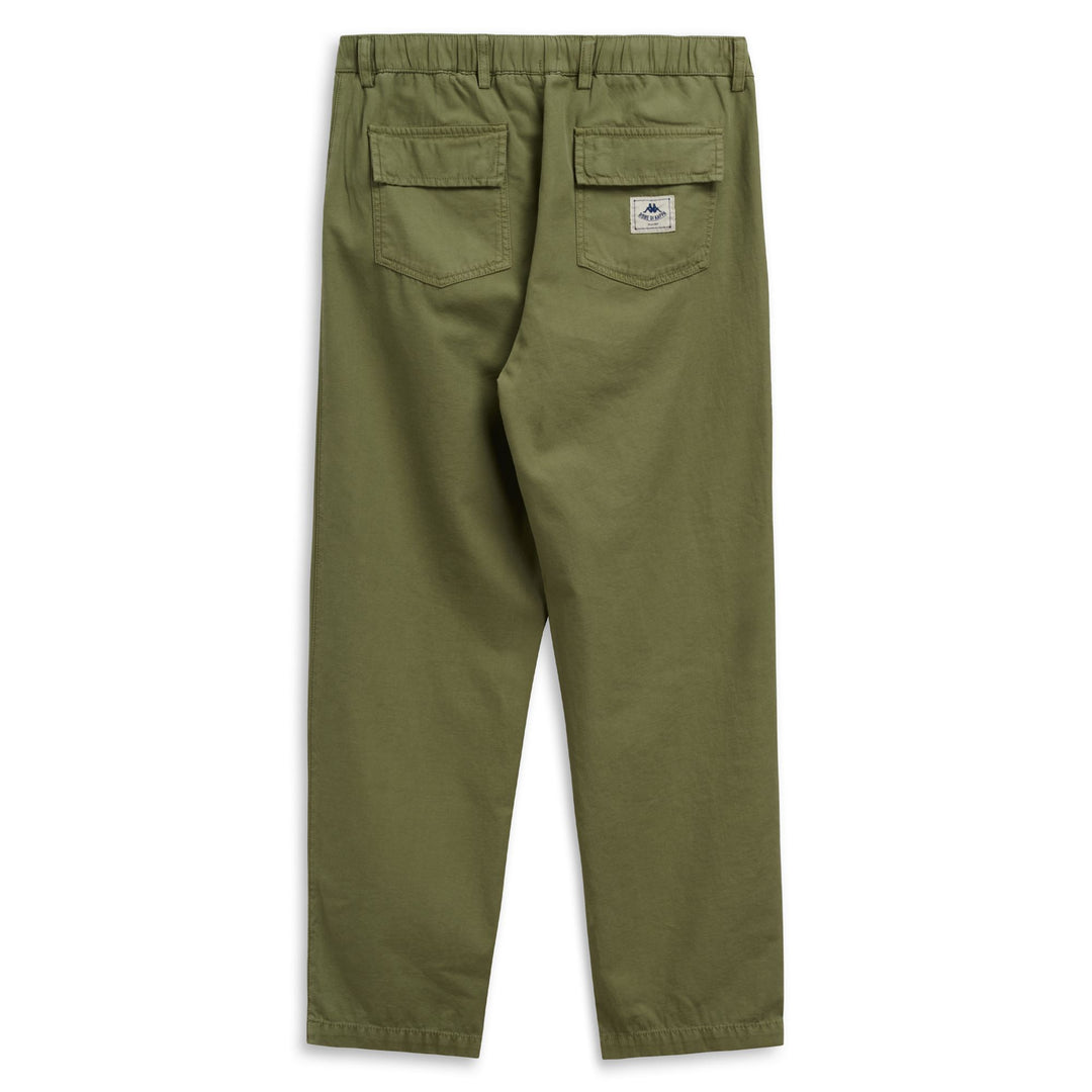 Pantalones chinos verde oliva para hombre con cintura alta y corte regular main