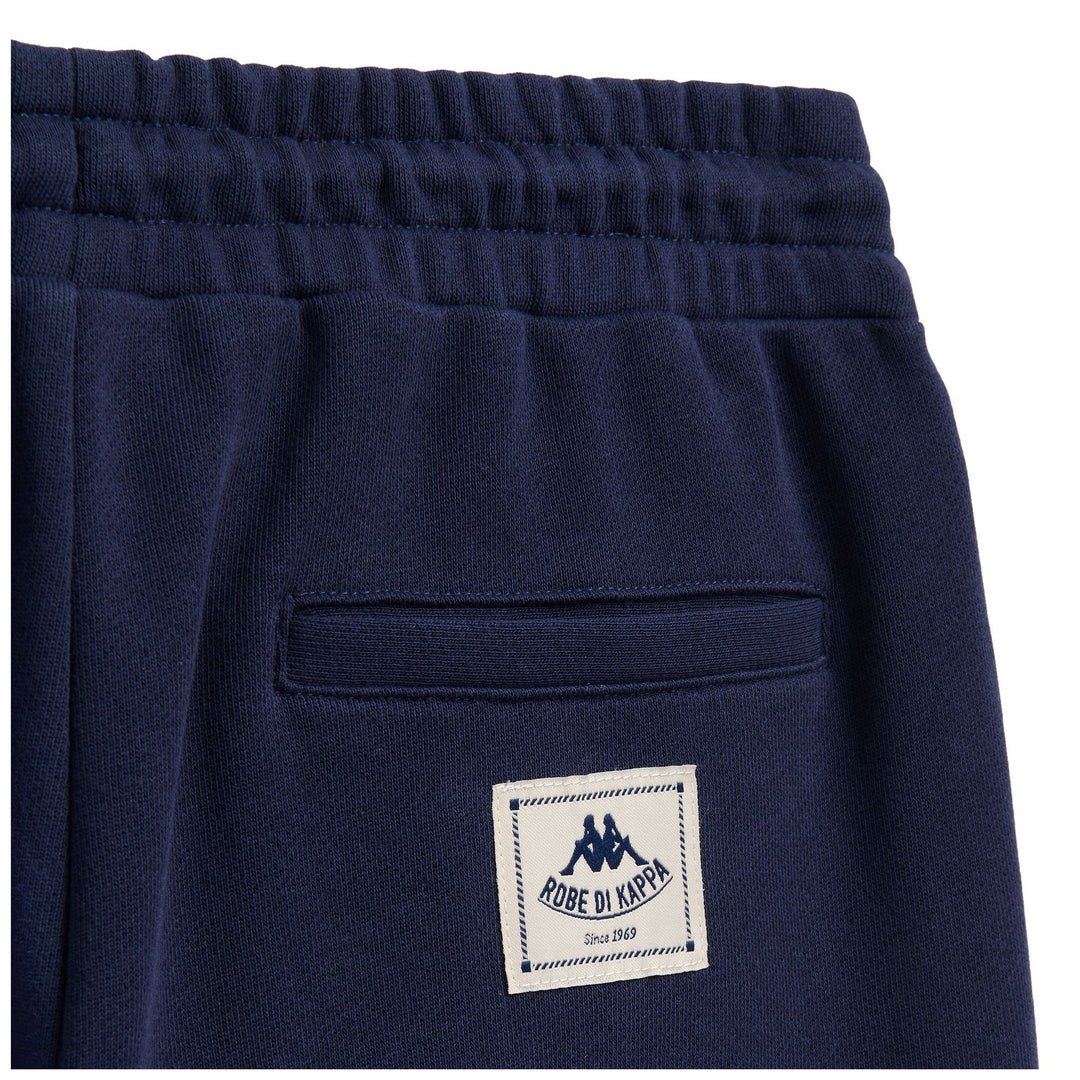 Pantalon de sport décontracté en coton bleu pour femme, coupe large 01