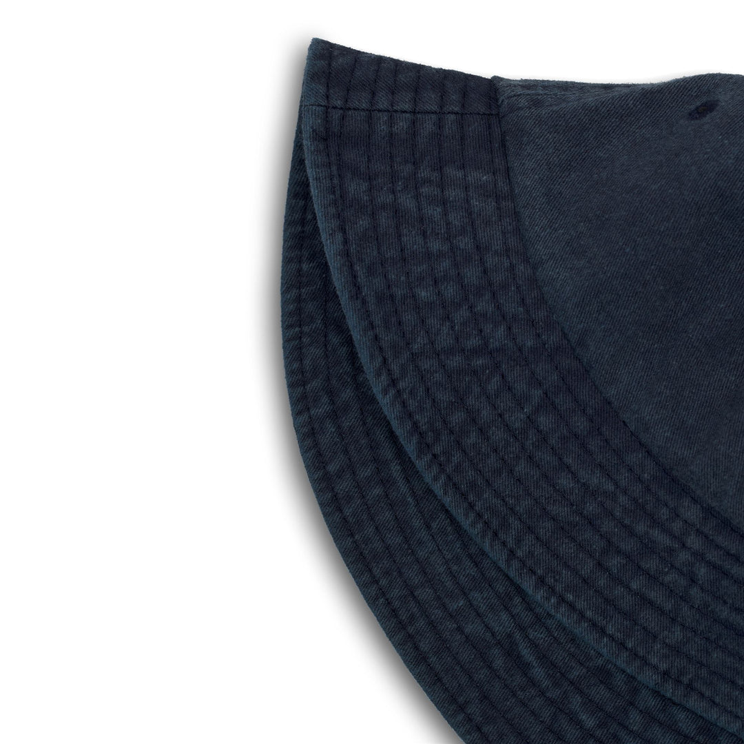 Bob unisexe bleu décontracté en coton main
