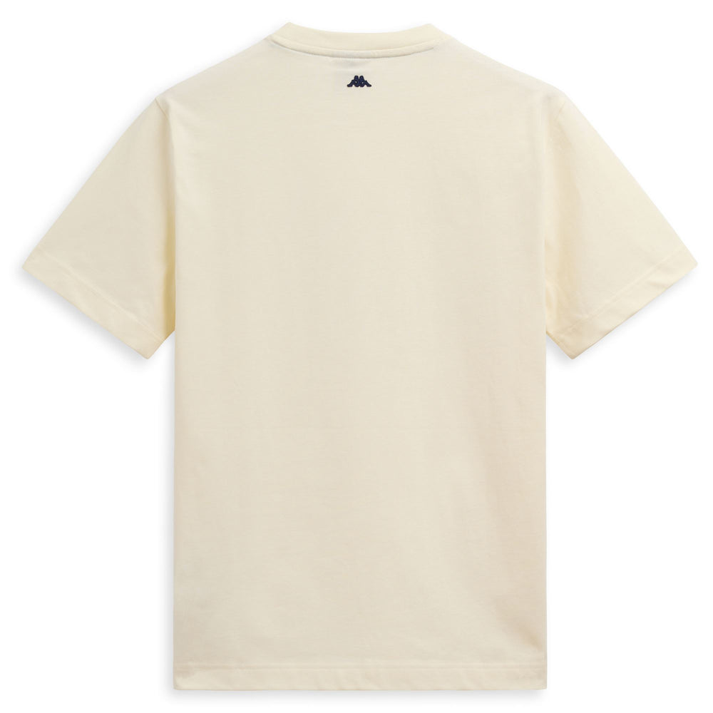 Camiseta beige de Le Mans para hombre con estampado de bandera a cuadros 02