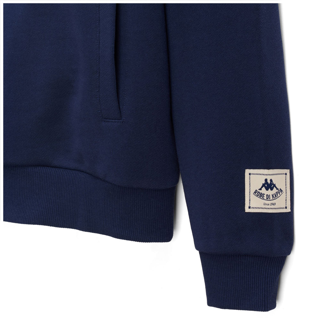 Pull en polaire bleu pour femme, coupe classique, demi-zip main