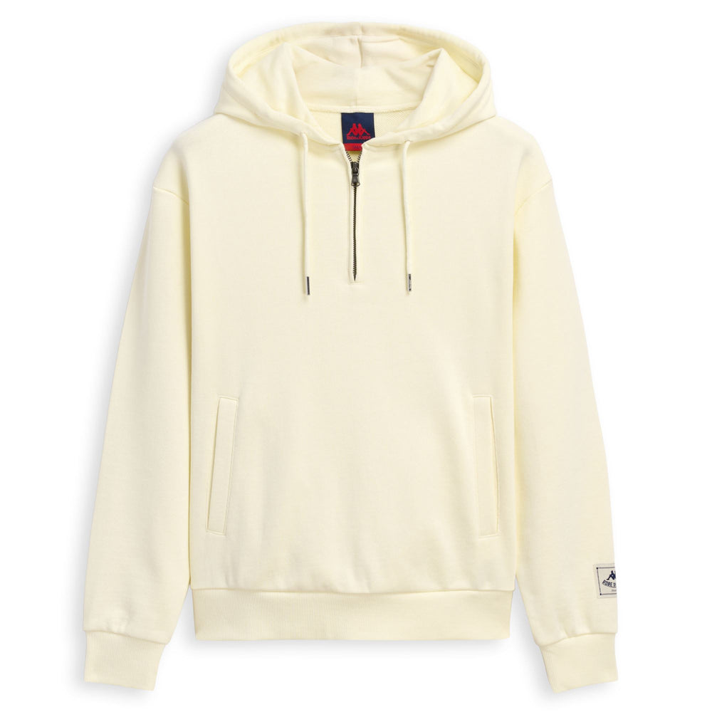 Sweat à capuche décontracté en polaire beige pour femme, coupe classique 02