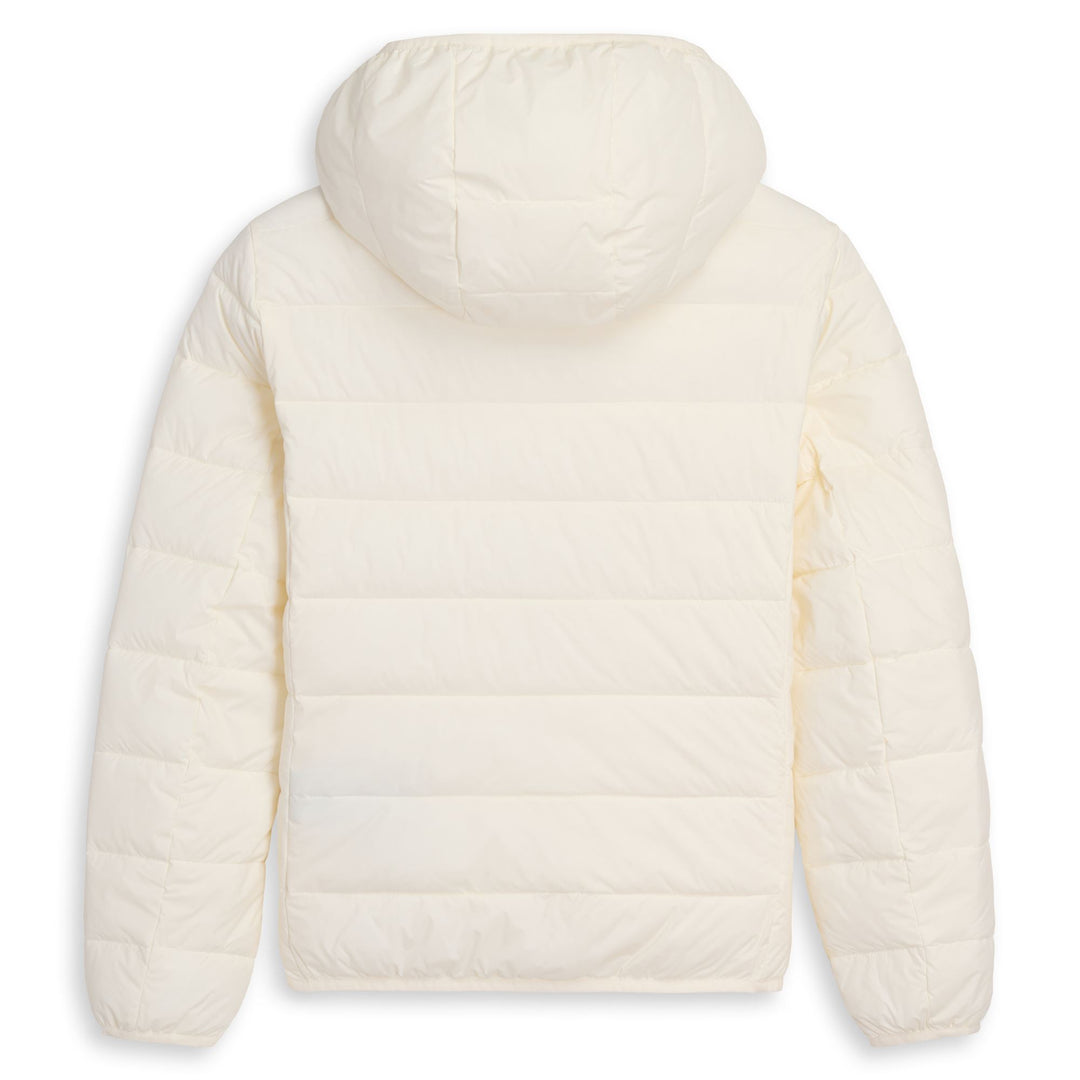 Giacca corta slim fit bianca da donna con cappuccio main