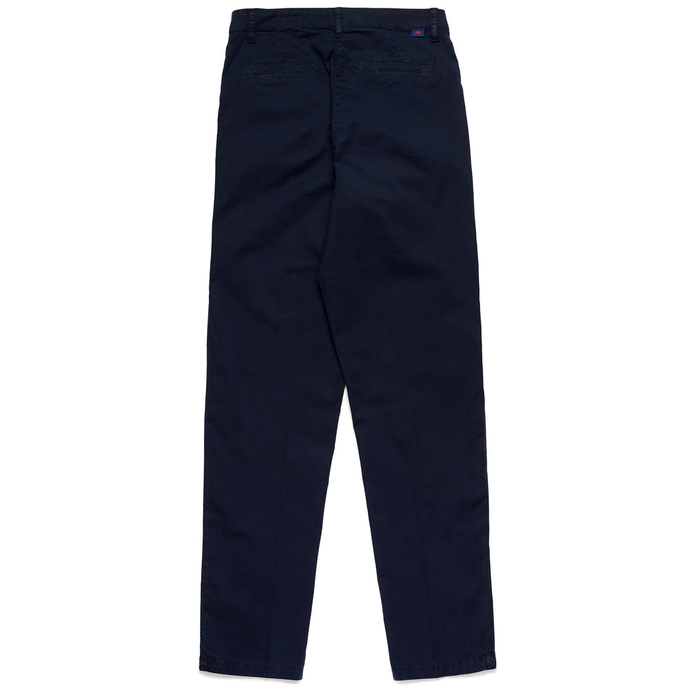 Pantalones chinos ajustados de popelina ligera azul marino para mujer 02
