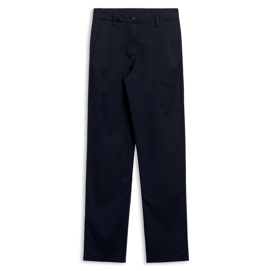 Blue Women's Slim Fit Classic Chino Pants in Light Popeline 01
