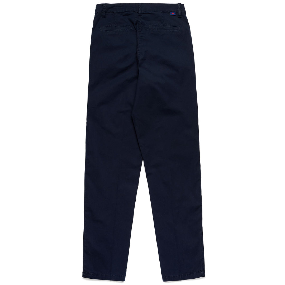 Pantalones chinos ajustados de popelina ligera azul marino para mujer main