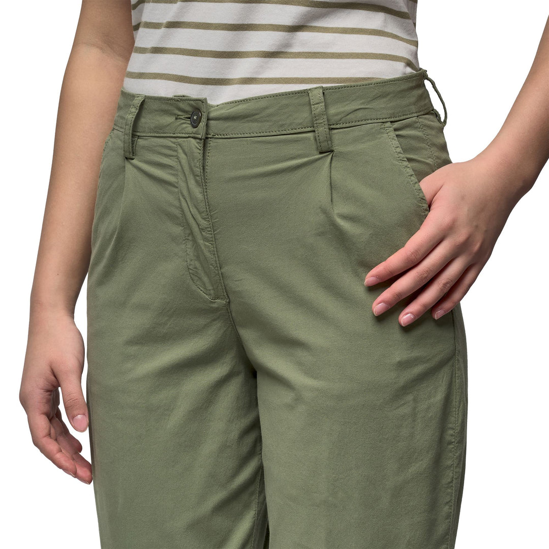Green Women's Slim Fit Casual Chino Pants main