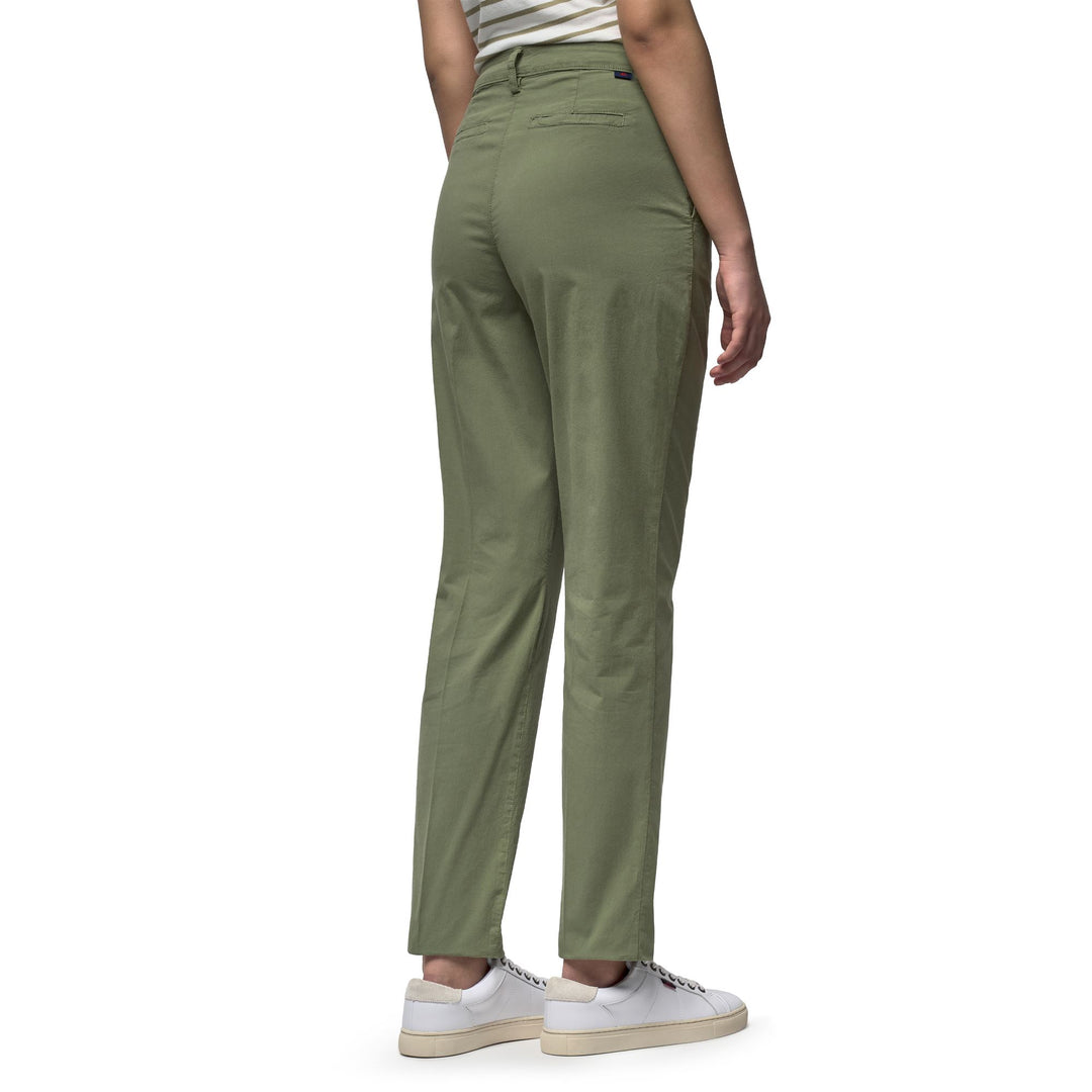 Green Women's Slim Fit Casual Chino Pants main