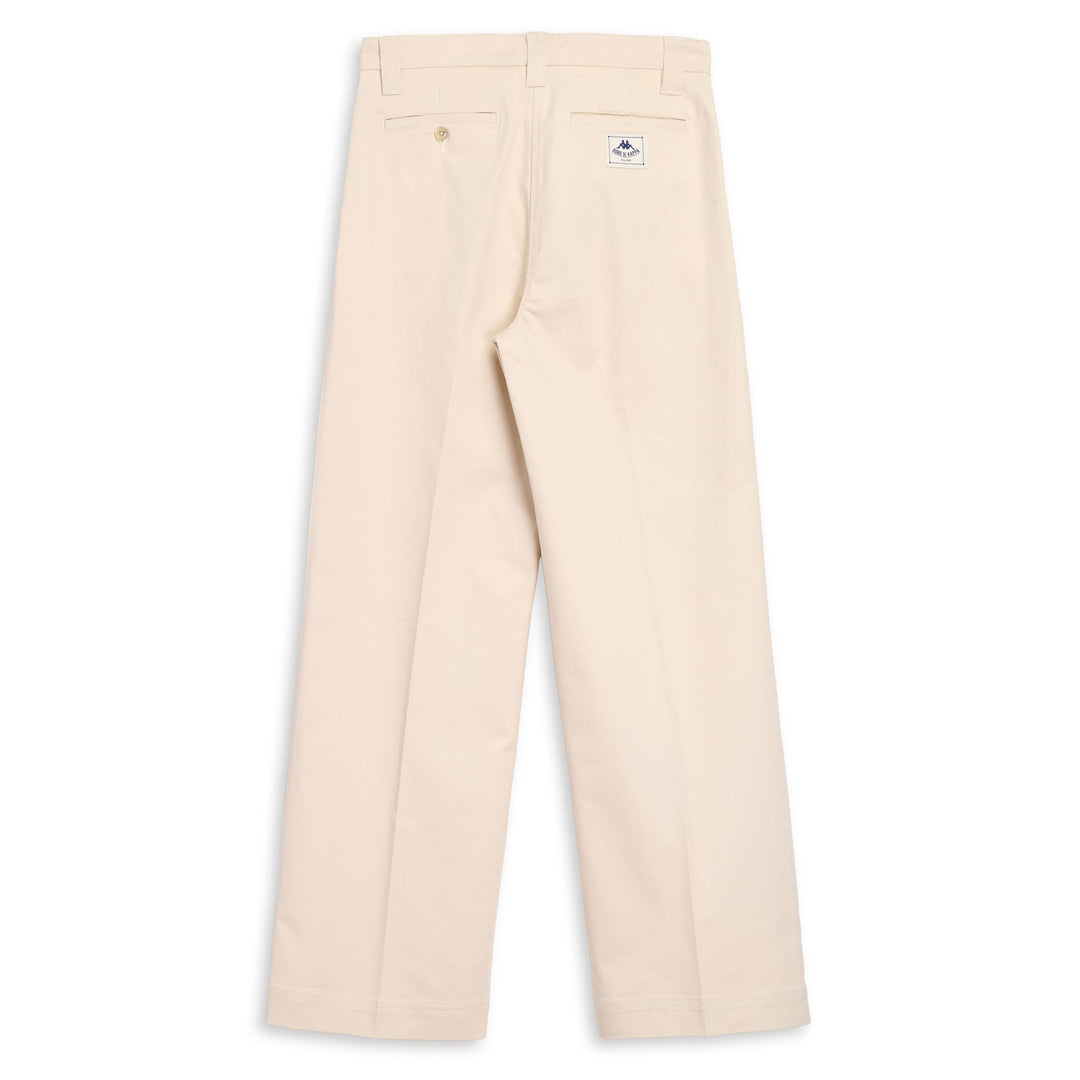 Pantaloni chino beige da donna con vestibilità ampia main