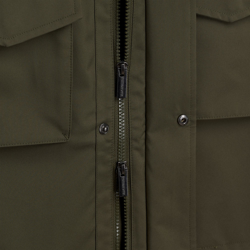 Green Men's Soft Shell Mid Field Jacket 02