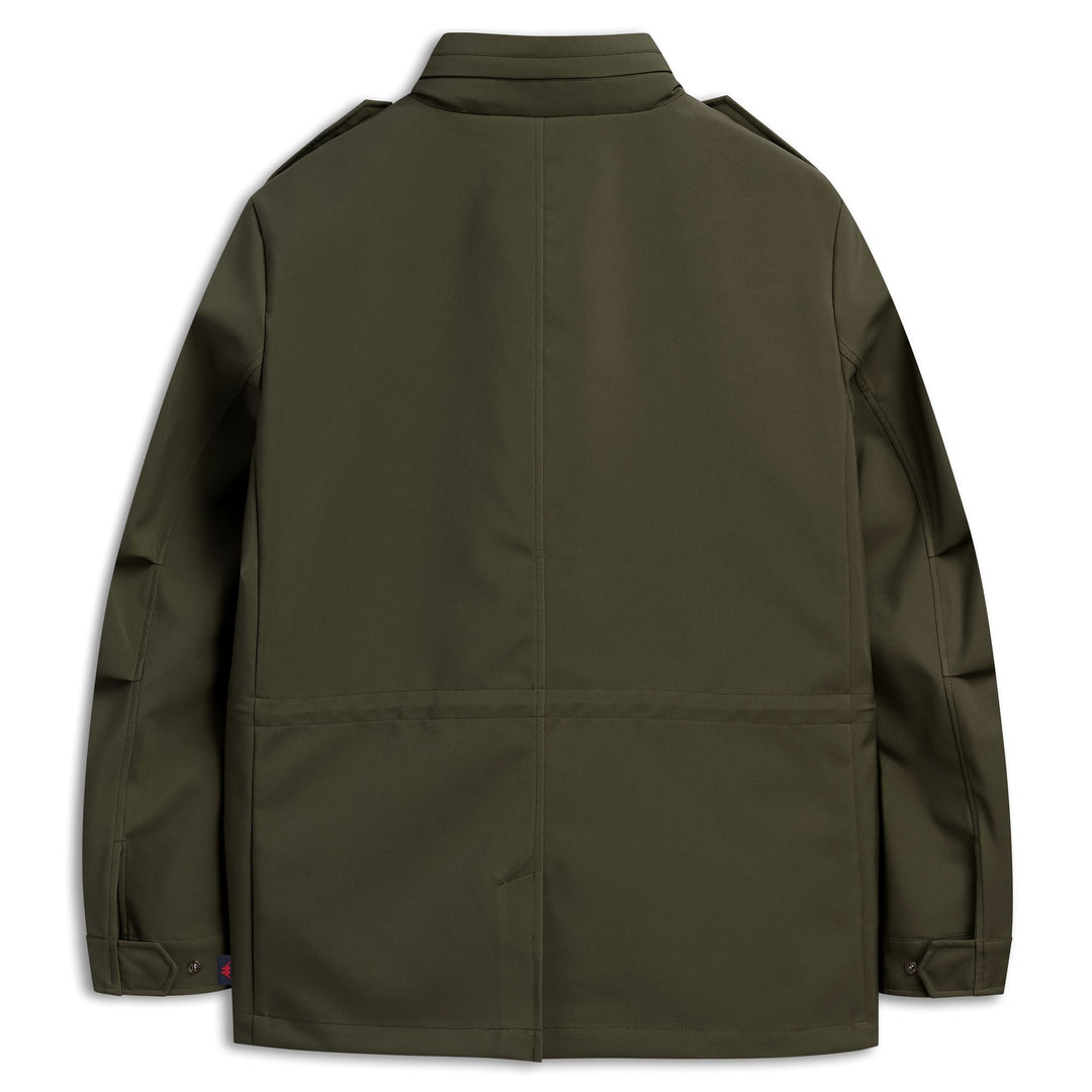 Veste de terrain décontractée pour homme, verte, non doublée, en tissu softshell main
