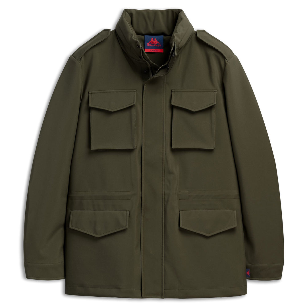 Veste de terrain décontractée pour homme, verte, non doublée, en tissu softshell main