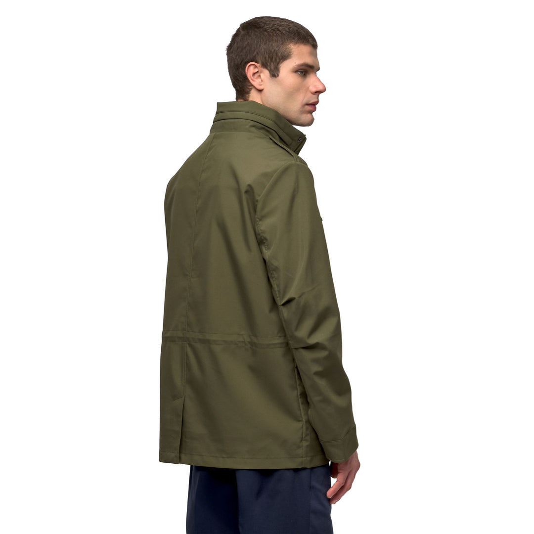 Veste de terrain décontractée pour homme, verte, non doublée, en tissu softshell main