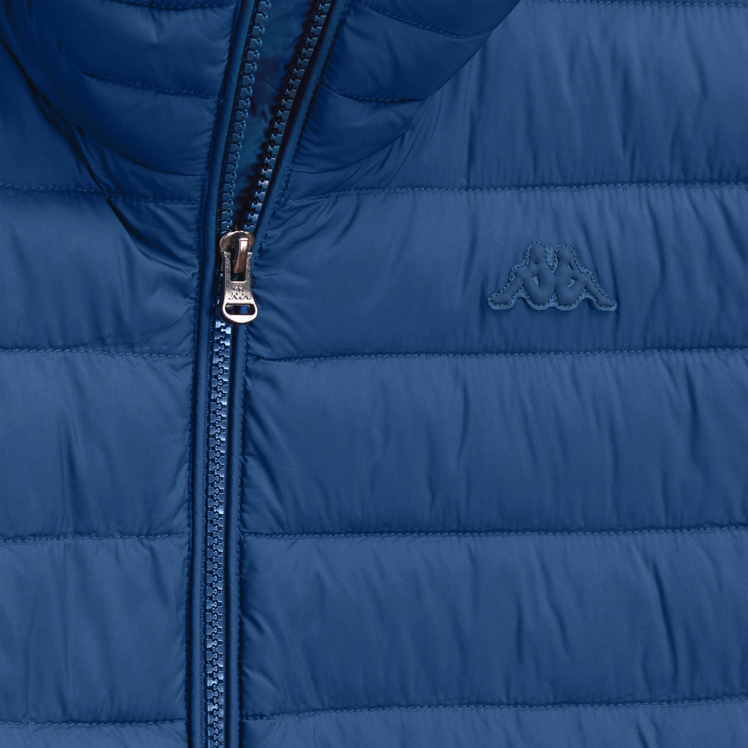 Chaleco informal de nailon azul ajustado para hombre main