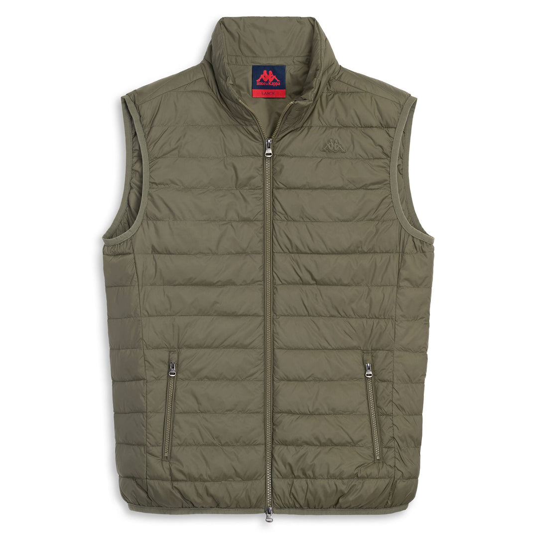 Green Men's Slim Fit Casual Nylon Vest Jacket 01