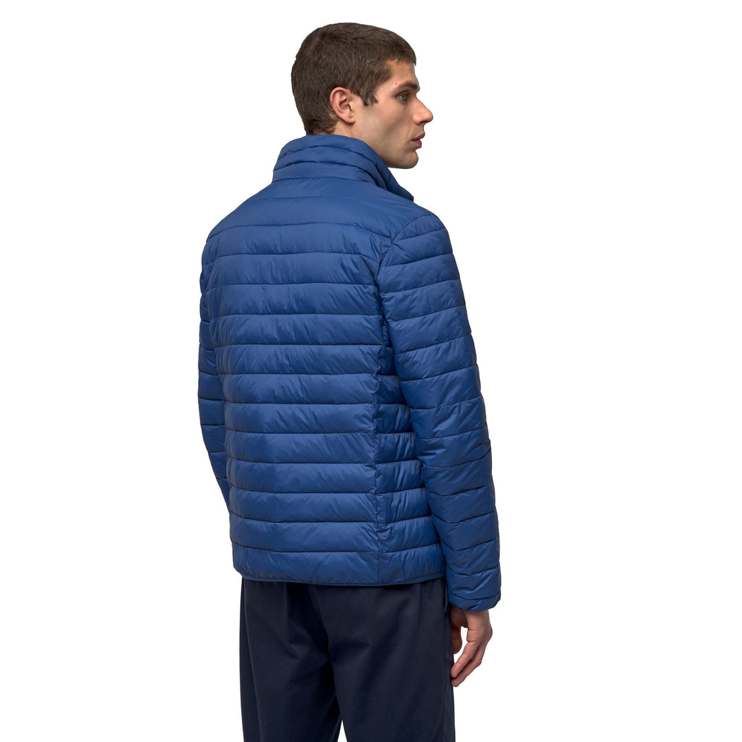 Blue Men's Slim Fit Casual Mid-Length Nylon Jacket main