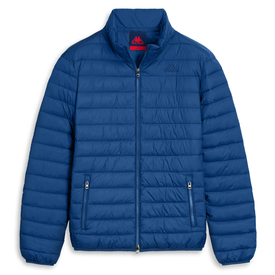 Blue Men's Slim Fit Casual Mid-Length Nylon Jacket 01