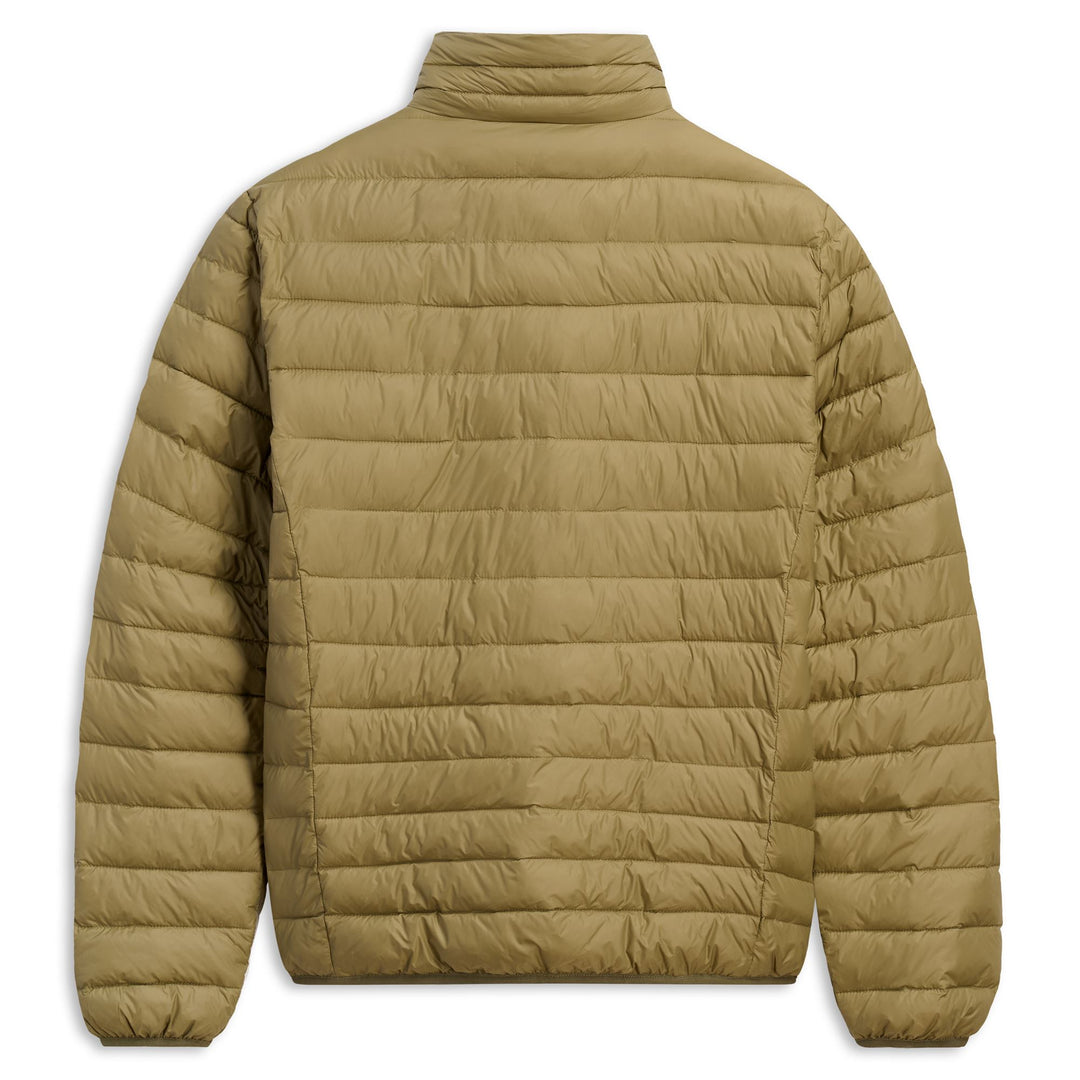 Veste en nylon vert pour homme, coupe ajustée main