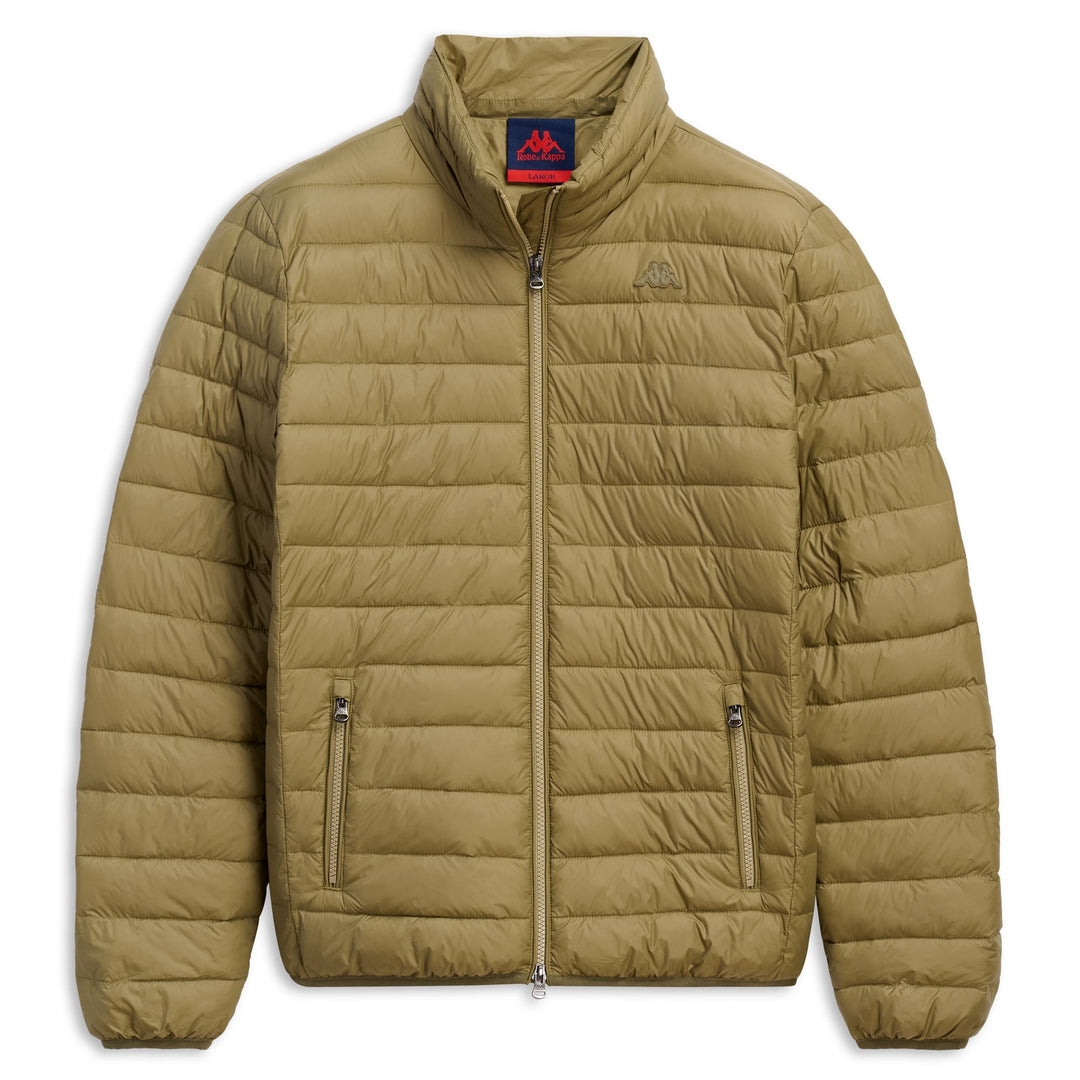 Veste en nylon vert pour homme, coupe ajustée 01