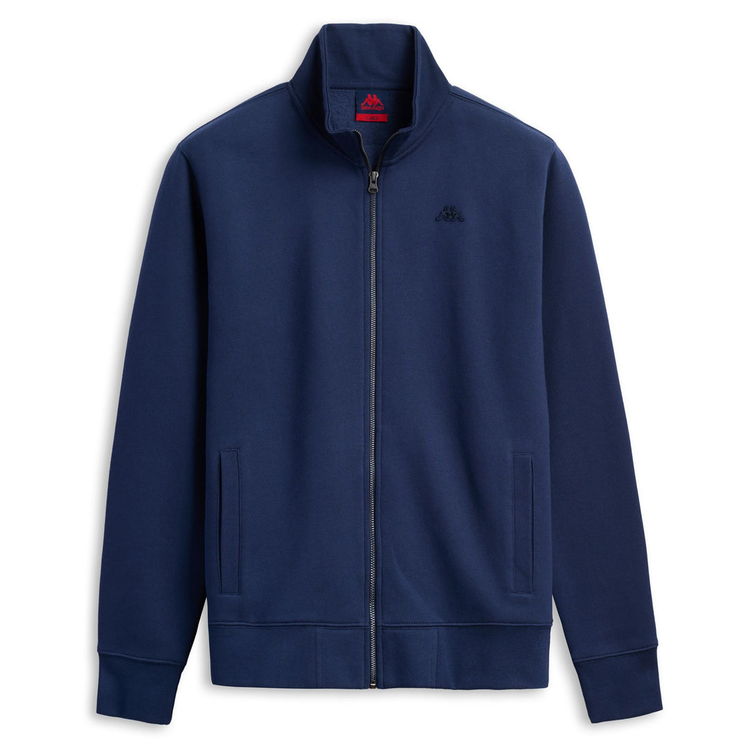 Blue Men's Regular Fit Brushed Fleece Jacket 01