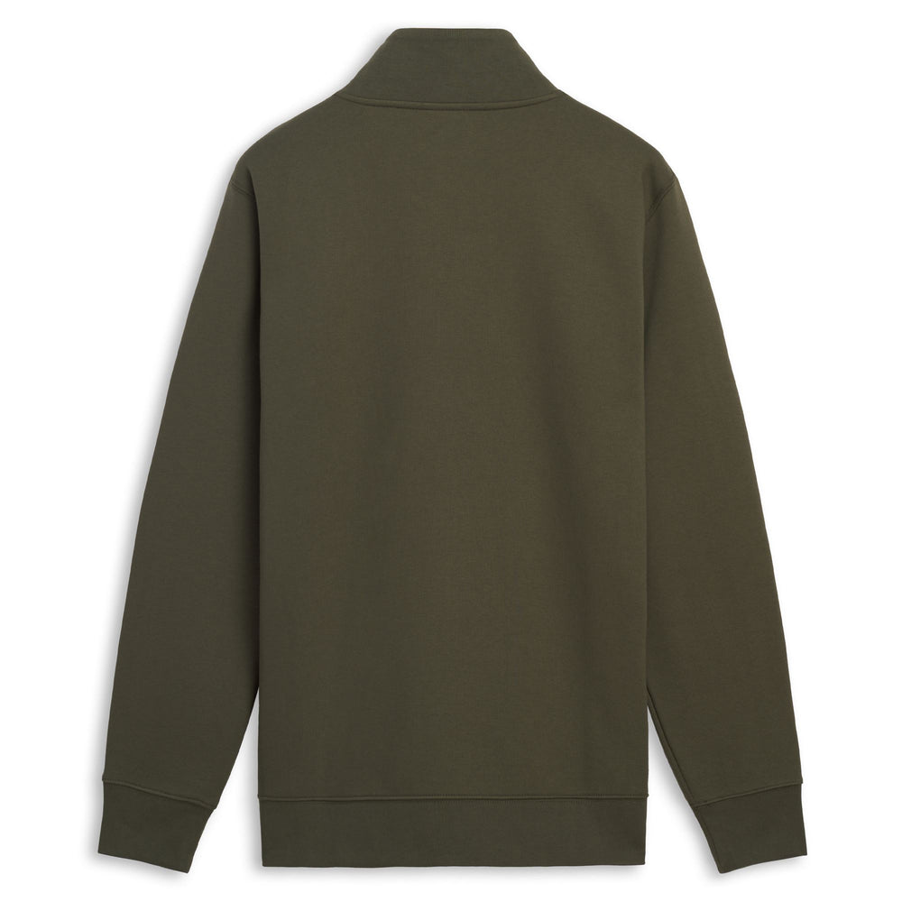 Green Men's Regular Fit Fleece Zip Jacket 02