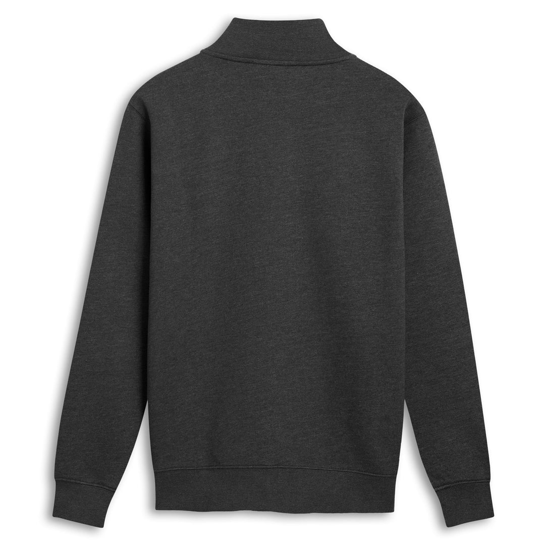Grey Men's Regular Fit Casual Brushed Fleece Zip Jacket main