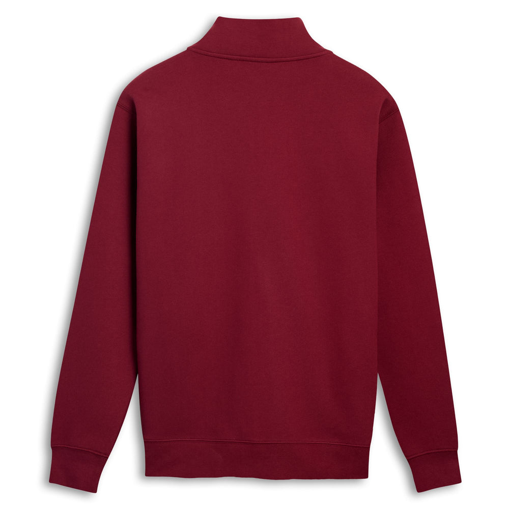 Red Men's Brushed Fleece Jacket with Zip 02