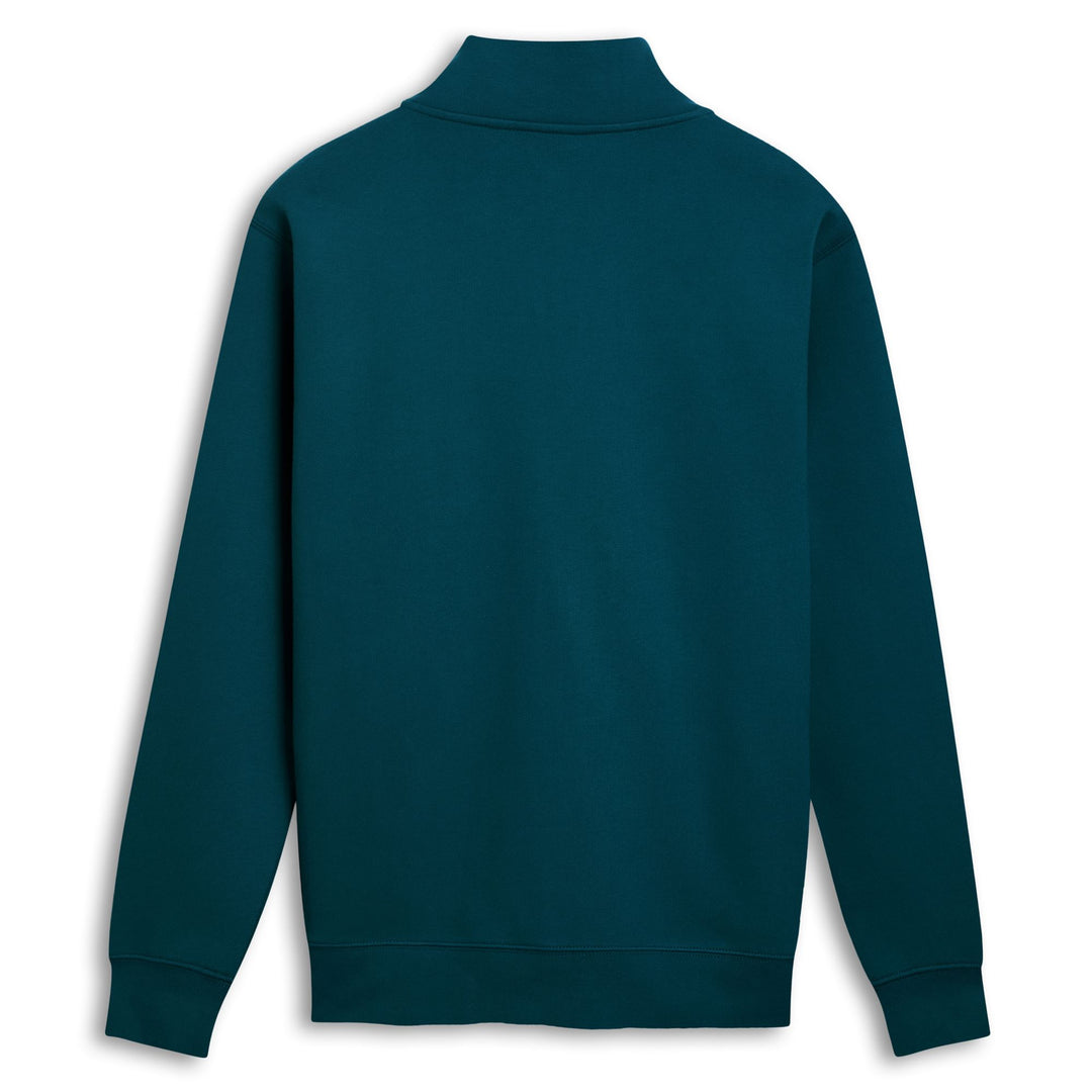 Green Men's Regular Fit Casual Brushed Fleece Zip Jacket main