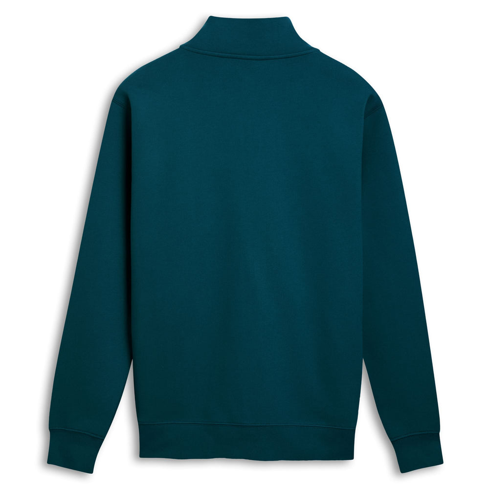 Green Men's Fleece Jacket with Brushed Fabric 02