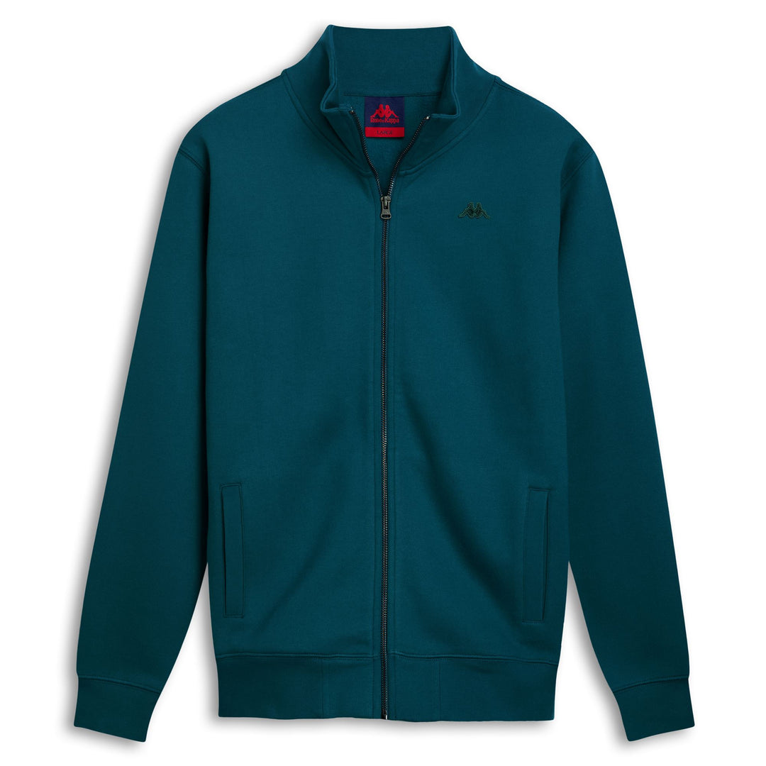 Green Men's Regular Fit Casual Brushed Fleece Zip Jacket 01