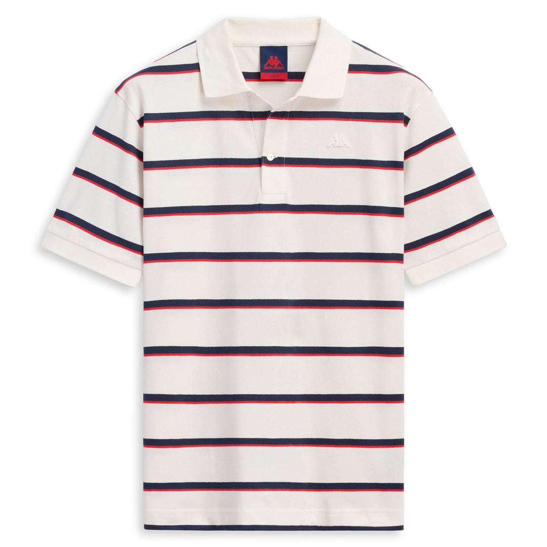 CALIXTO - Polo Shirts - Polo - Man - WHITE CLOUD-BLUE IRIS-RED MD CORAL 01