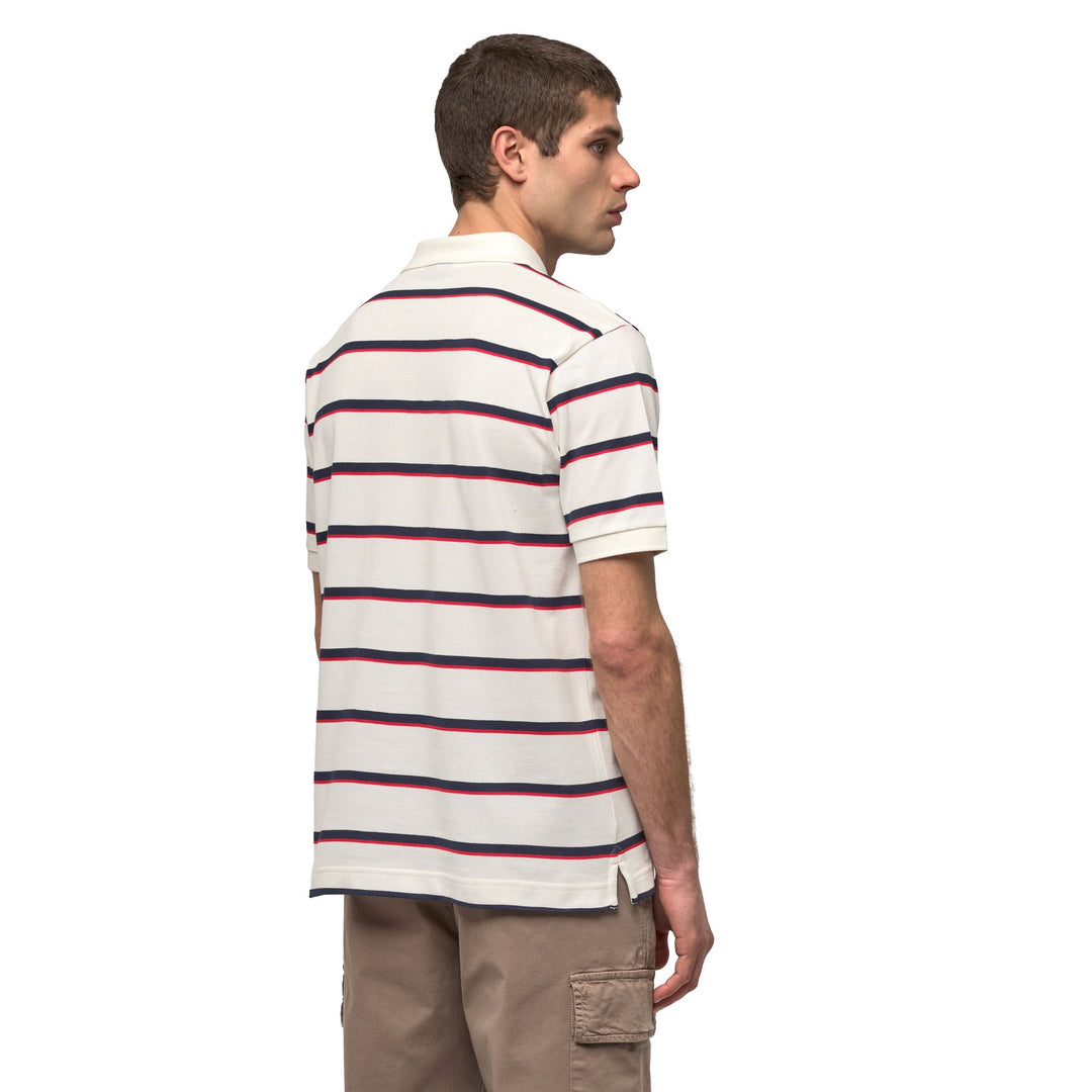 Polo blanc pour homme, coupe classique, en coton décontracté main