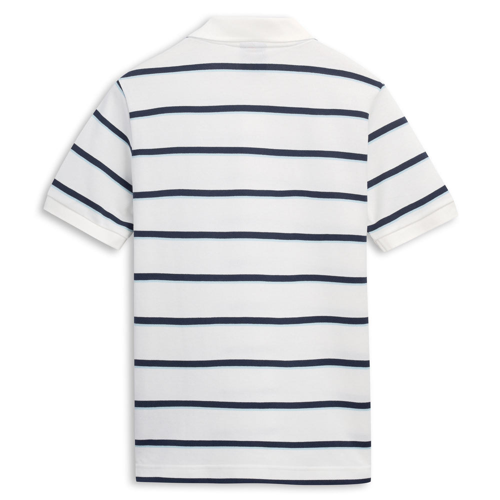 Polo blanc pour homme, coupe classique, en coton décontracté 02