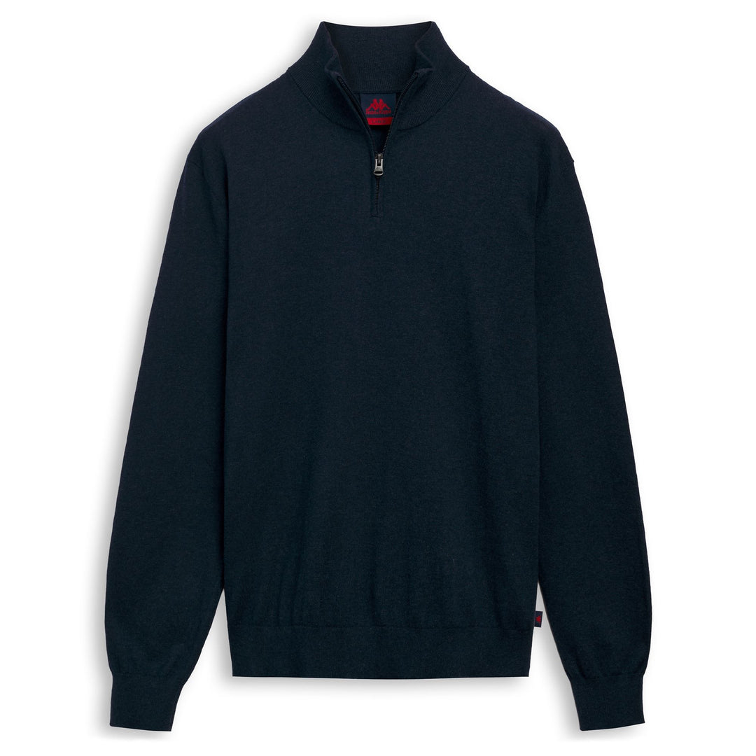 Blue Men's Slim Fit Cashmere Polo Shirt 01