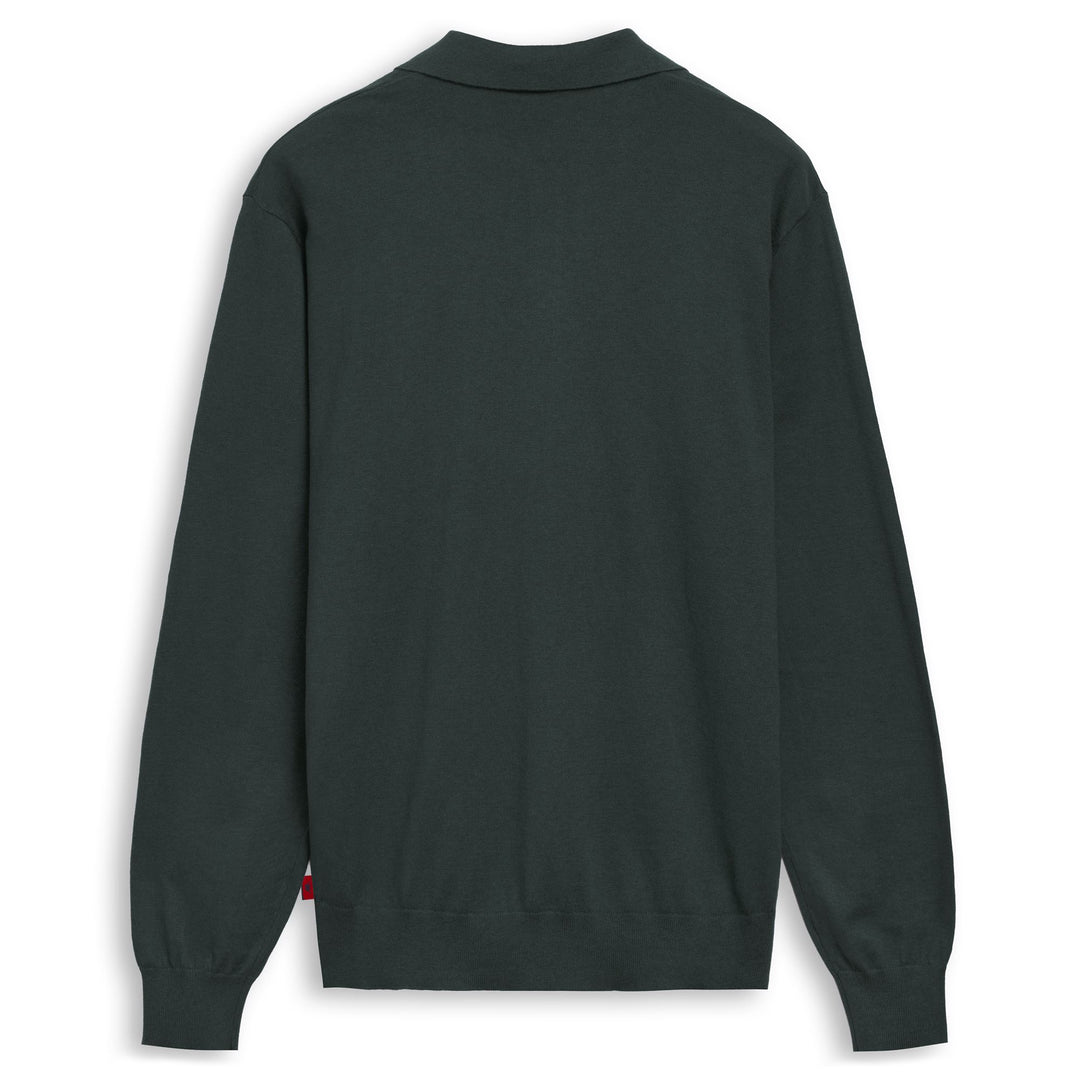 Green Men's Slim Fit Cashmere Polo Shirt main