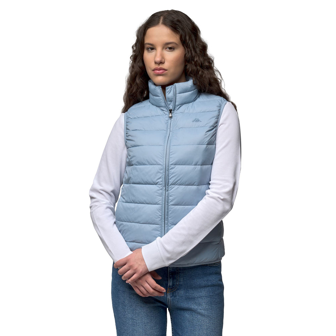 Blue Women's Slim Fit Casual Soft Nylon Vest main