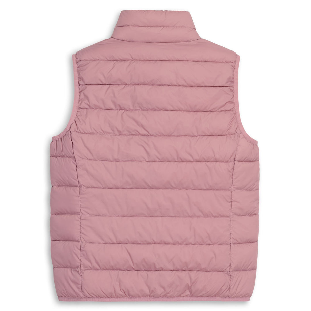 Red Women's Slim Fit Nylon Vest Jacket with Soft Padding main