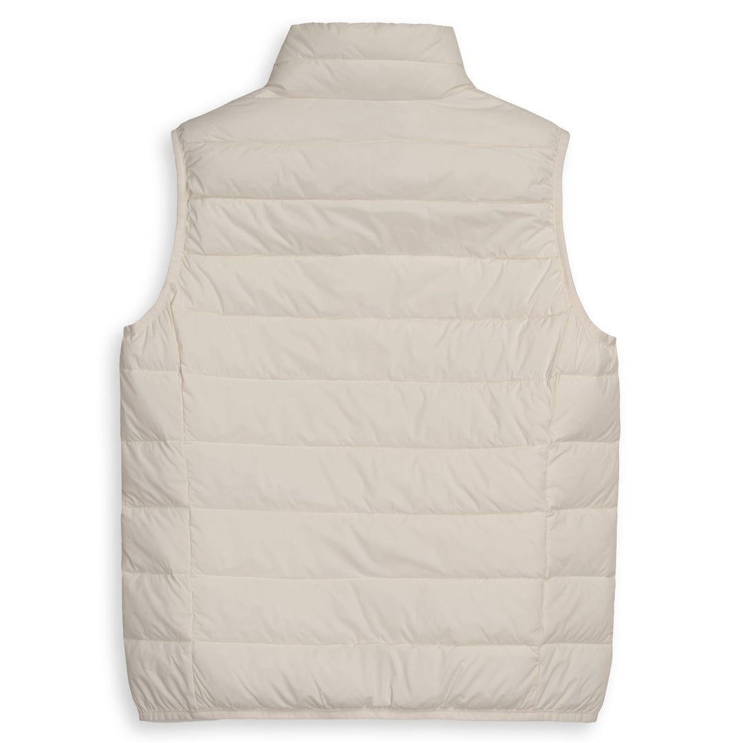 Gilet classico in nylon slim fit da donna bianco main