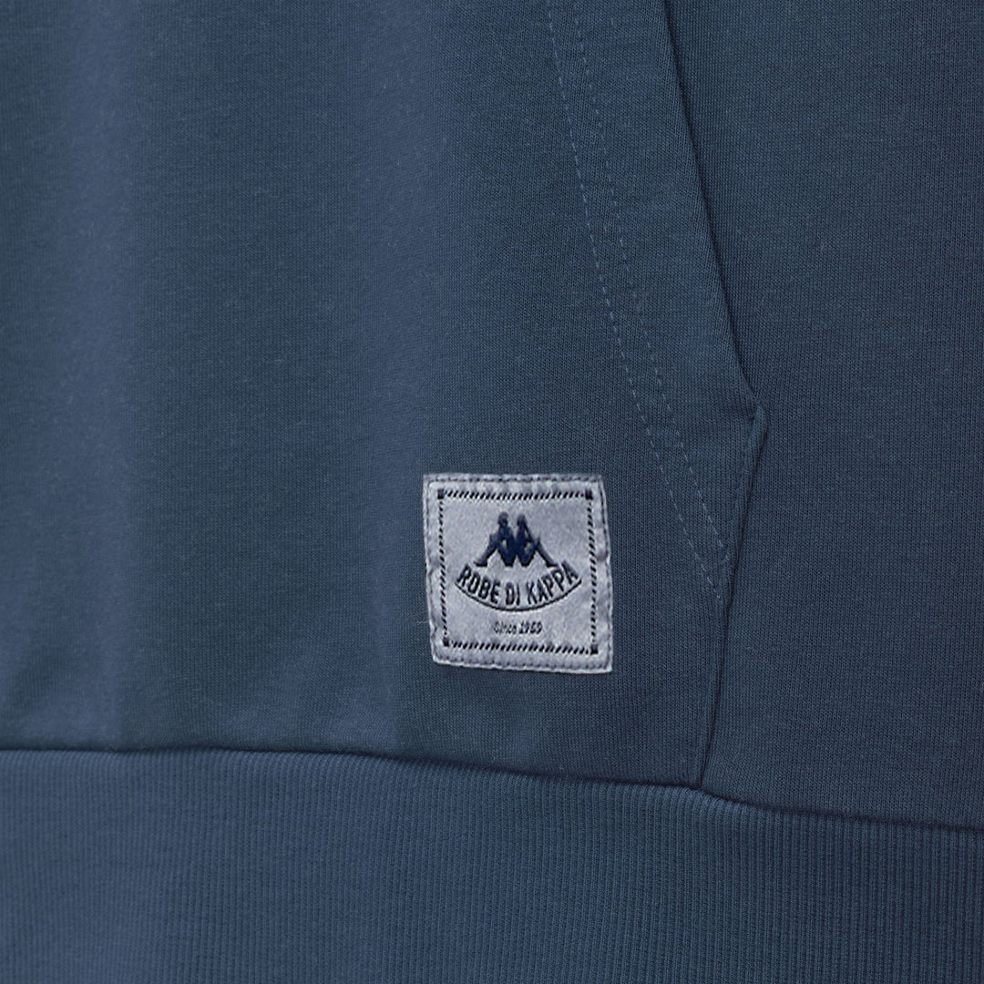 Sudadera con capucha informal de corte cómodo azul para hombre main