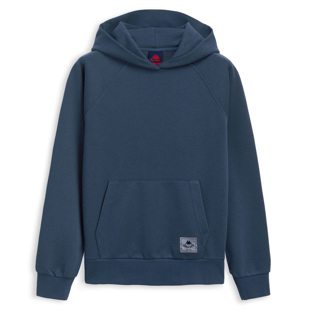 Sweat à capuche décontracté bleu pour homme, coupe confortable, en coton main