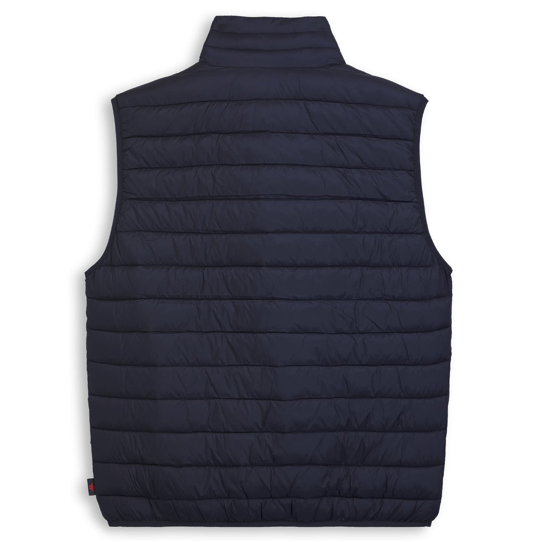 Gilet da uomo blu in nylon, vestibilità slim. main