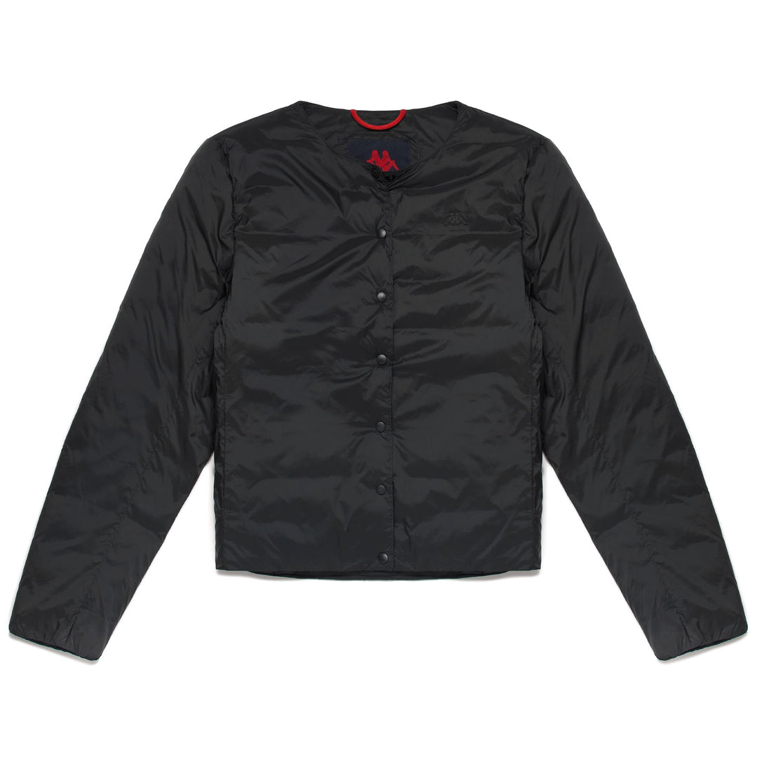 Giacca Corto Classica Donna Nera in Nylon con Morbido Fondello 01