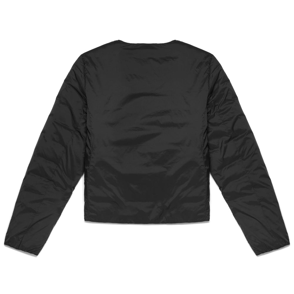 Giacca Corto Classica Donna Nera in Nylon con Morbido Fondello 02