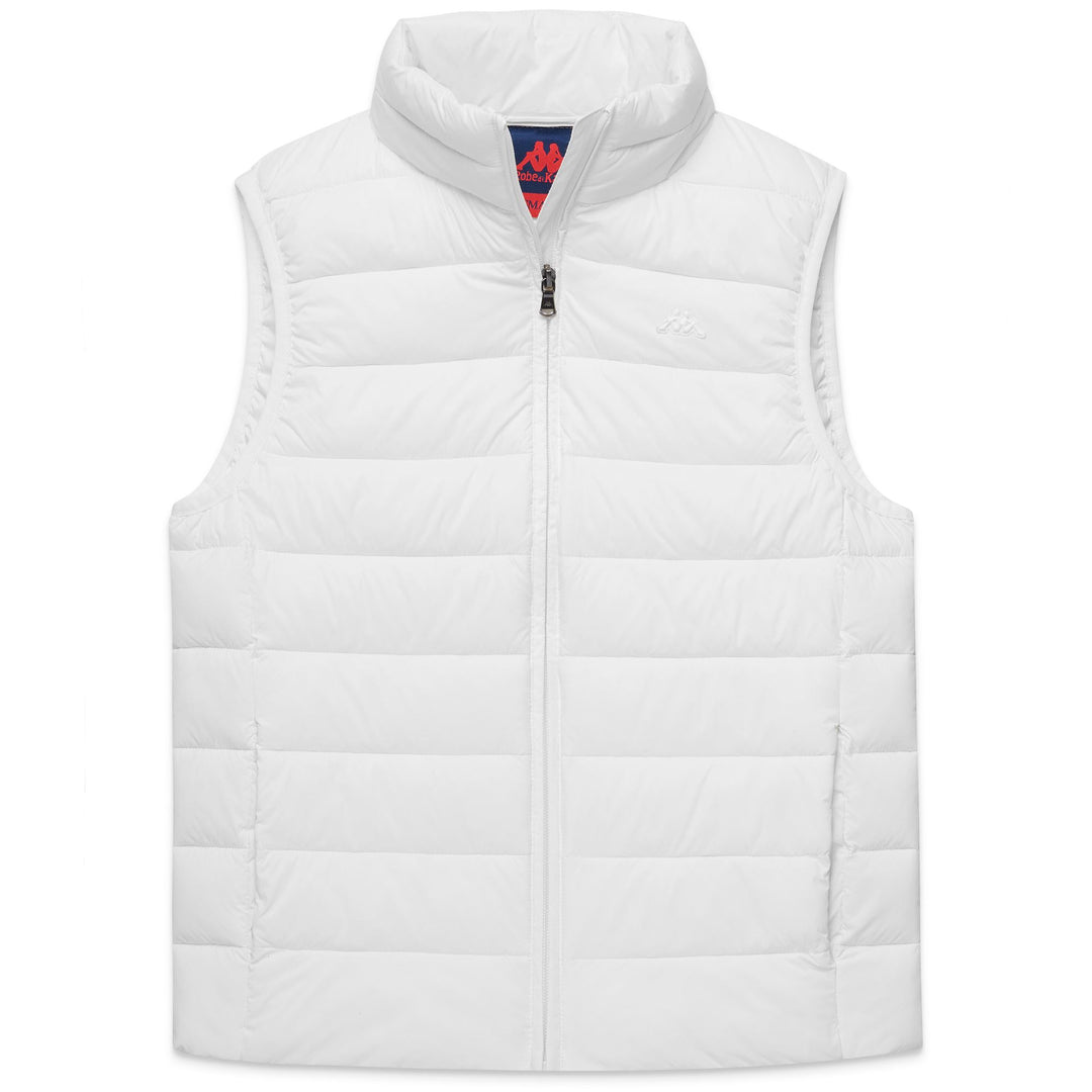 Gilet Giacca Classica in Nylon Donna Bianco Naturale 01