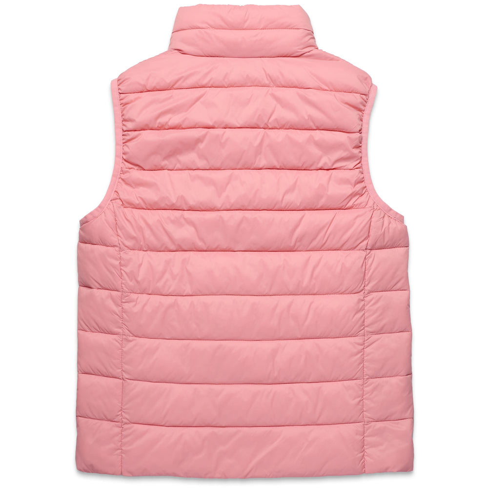 Gilet Giacca Classica in Nylon Rosa Rossa Donna con Fondello Morbido 02