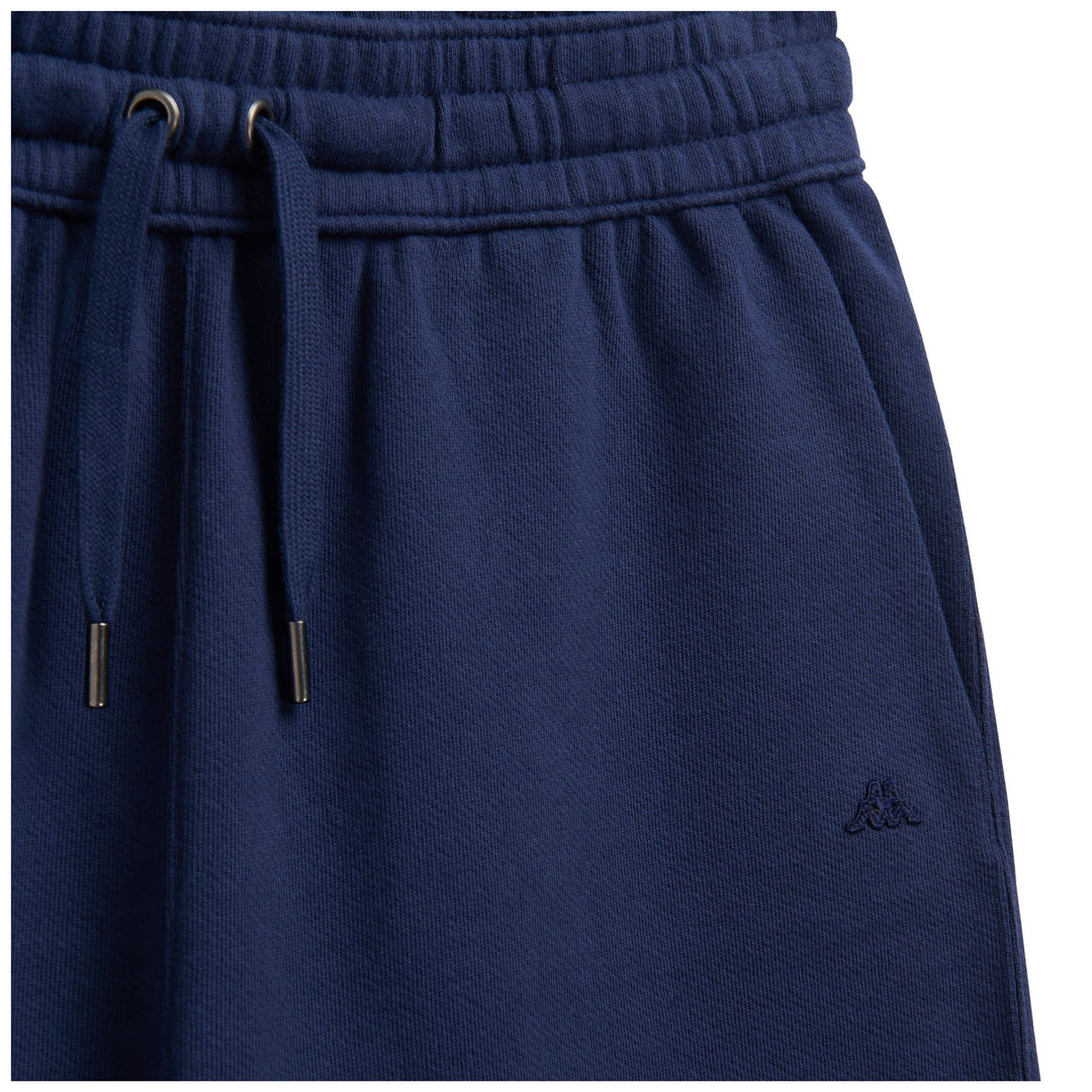 Short de sport classique en coton pour femme, bleu main