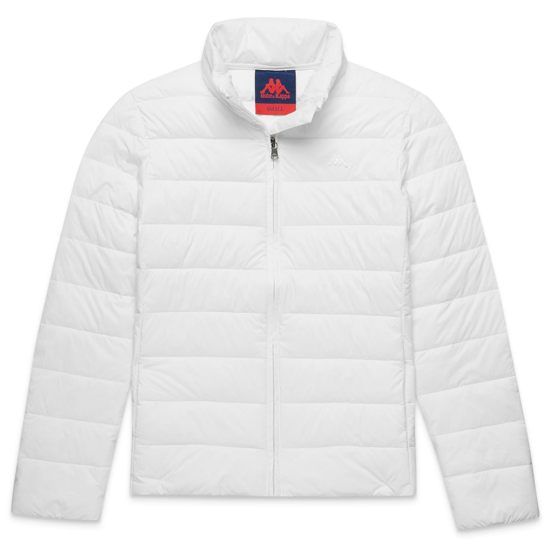 Giacca Corto Classica in Nylon Bianca Naturale Donna 01