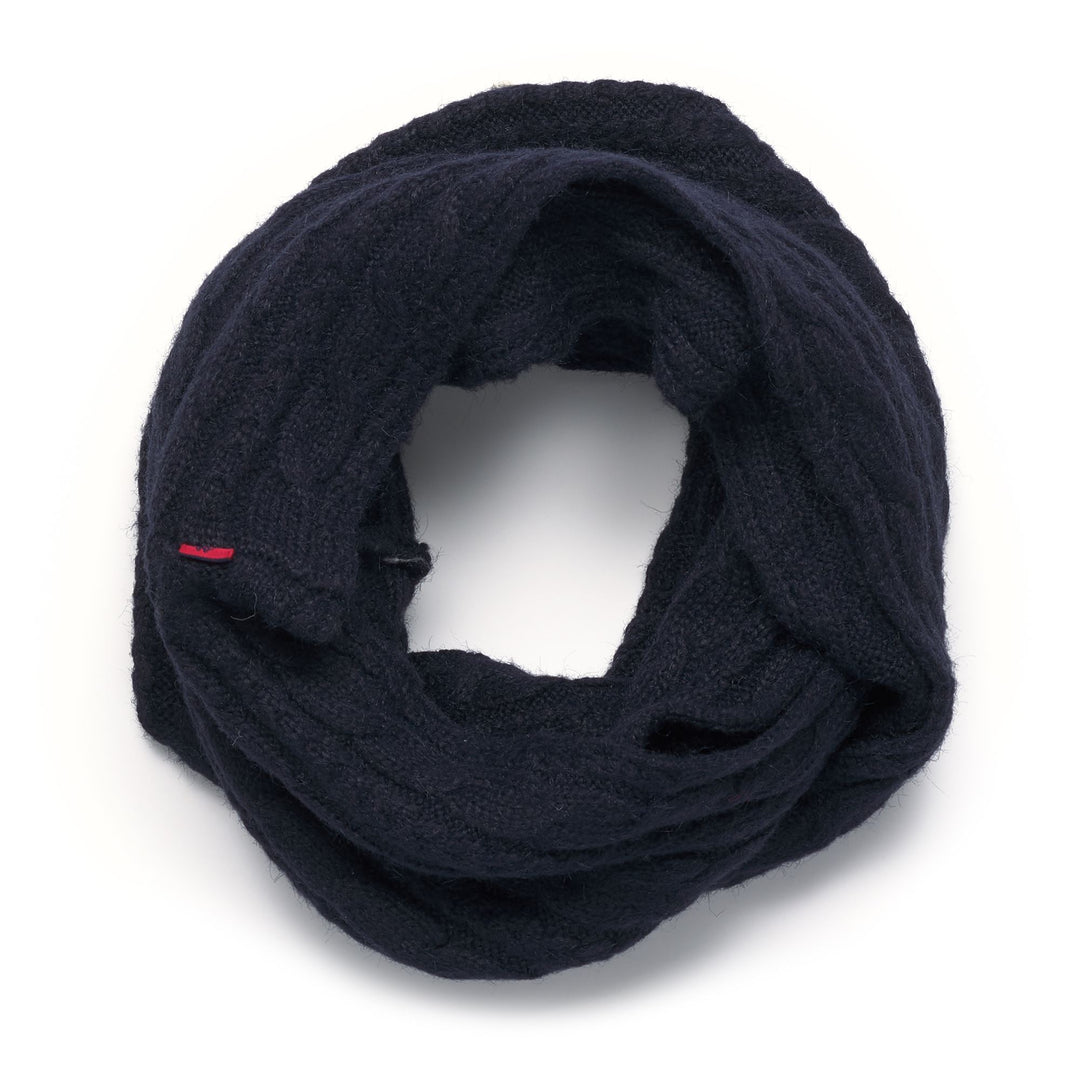 Navy blue Women's Classic Warmneck Scarf in Recycled Polyester 01