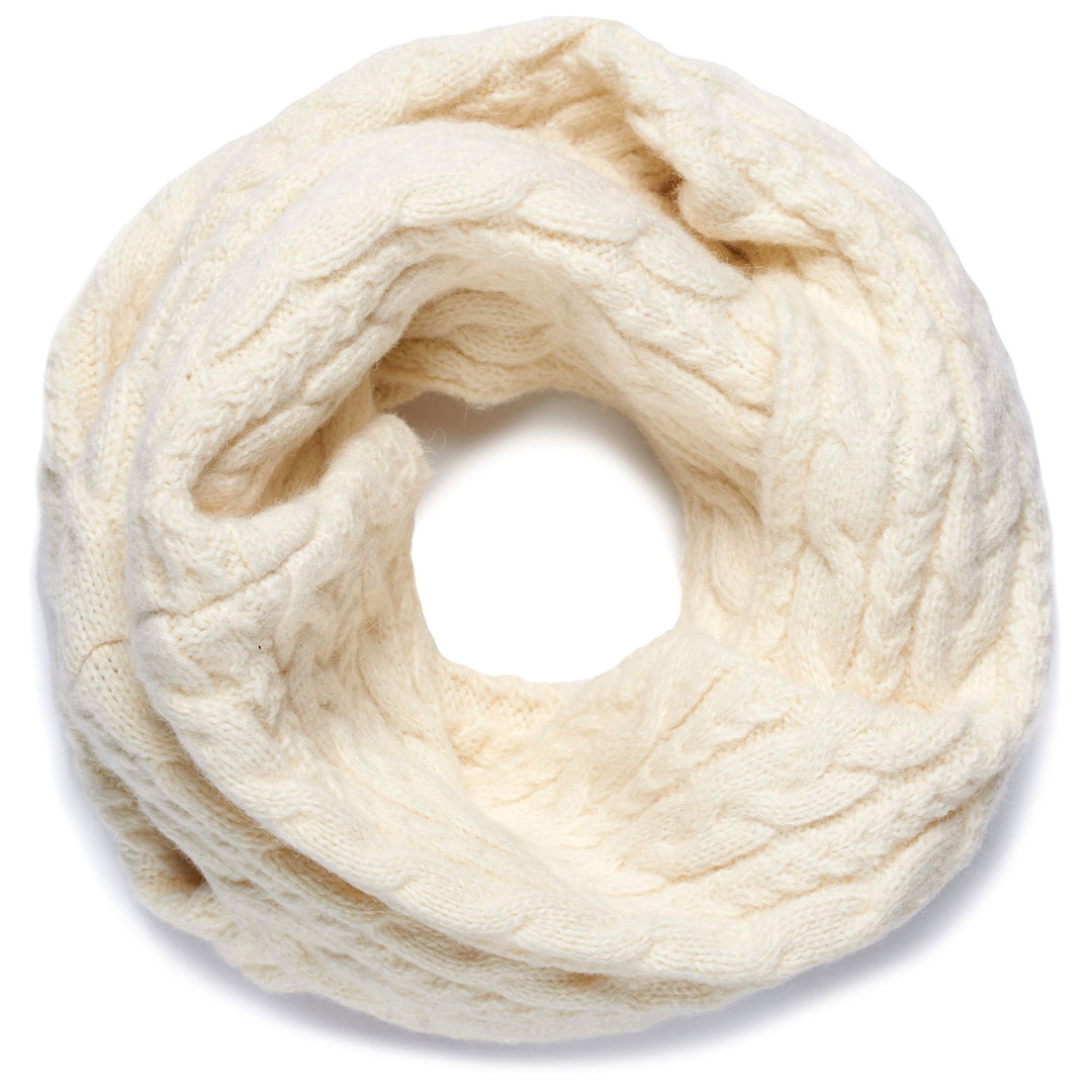 White Green Women's Classic Warmneck Scarf in Recycled Polyester 01